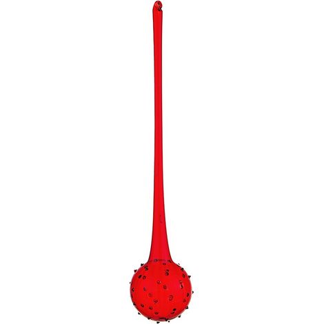 Weihnachtsanhänger aus rotem Glas BUBBLE 8x h40 cm