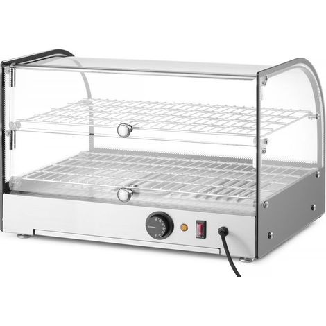 Warmhaltevitrine zur Präsentation warmer Speisen 2 x GN1/1 400W - Hendi 273999 (1/5)