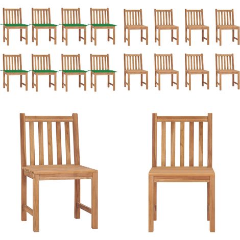 Gartenstühle 8 Stk. mit Kissen Massivholz Teak - Teakholzmöbel - Gartenstühle - Outdoormöbel - Esszimmerstühle - Balkonmöbel - Home & Living (1/5)