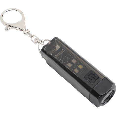 Lampe porte-clés torche en plastique, 2 modes d'éclairage, magnétique, rechargeable par USB, mini lampe de poche portable, idéale pour le camping, la randonnée et la pêche. (1/5)