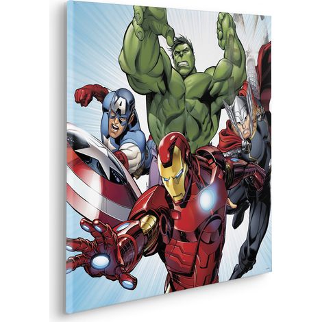 Komar Canvasbild Marvel Avengers Teampower - 60 x 60 cm - Bild auf Keilrahmen (1/3)