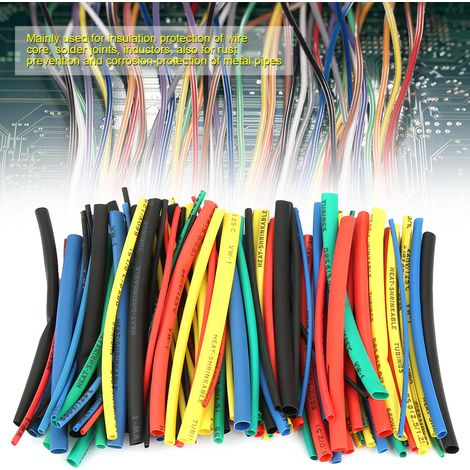 Gaine Thermométrale Isolante pour Câble Électrique 100 Pièces 5 Tailles 5 Couleurs 100mm Manchon Rétractable (1/5)
