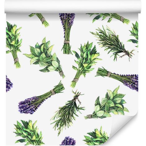 Carta da parati color lavanda per soggiorno e camera da letto, 50x1000 cm (1/5)