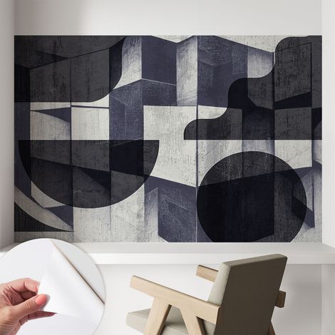 Fotomurale adesivo - Carta da parati adesiva - per la cucina camera da letto per la soggiorno - Simmetria geometrica 104x70 cm (1/5)