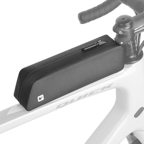 Fahrrad Rahmentasche 0.7L Wasserdicht Oberrohr Front Lenkertasche Schwarz (1/5)