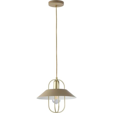 Lampada a sospensione industriale E27 1x40W colore oro 3519 Nesrin Rabalux (1/3)