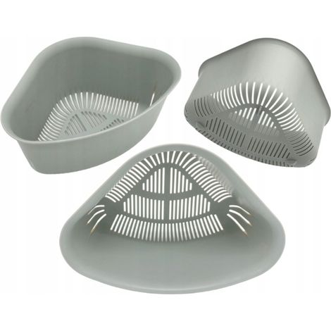 Scolapiatti angolare per lavello cucina per frutta e verdura 23x16,5 cm (1/5)