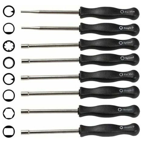 8pcs Carburetor Screwdriver Set, Carburetor Adjustment Tool Kit, 2 Stroke Engine Adjustment Tool (1/4)