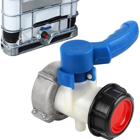 Vanne Papillon Adaptateur pour Réservoir IBC,Adaptateur Universel IBC DN50 75mm,Vanne Cuve 1000L Plastique,Adaptateurs pour Robinet D'arrêt IBCs,pour Réservoir D'eau de Pluie,Réservoirs IBCs (1/5)
