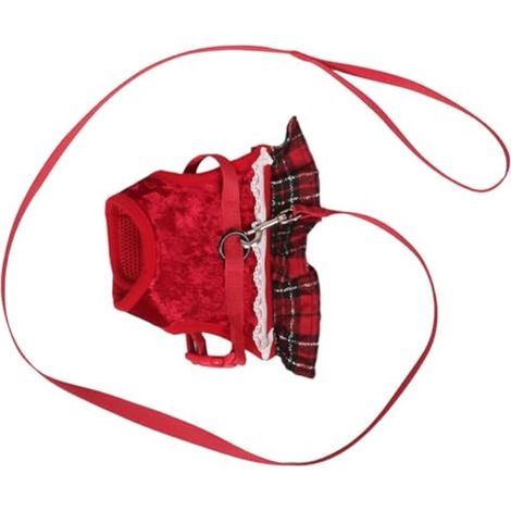 Harnais ajustable pour lapins et petits animaux de compagnie, gilet sûr et confortable pour lapins, cochons d'Inde et chatons (1/5)