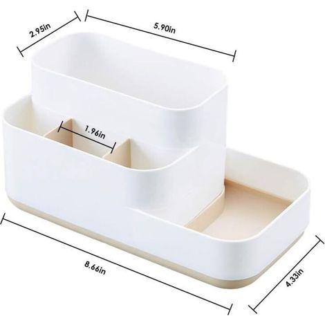 Kosmetikaufbewahrungsbox, herausnehmbare Aufbewahrungsbox aus Kunststoff (1/5)