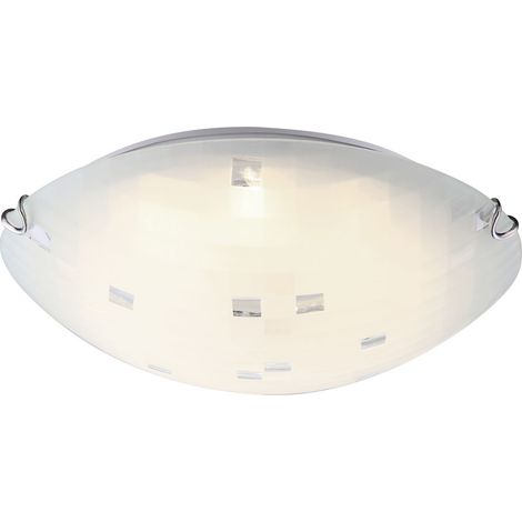 Plafonnier LED verre salle à manger éclairage chrome couloir spot lumière blanc Globo 4041463