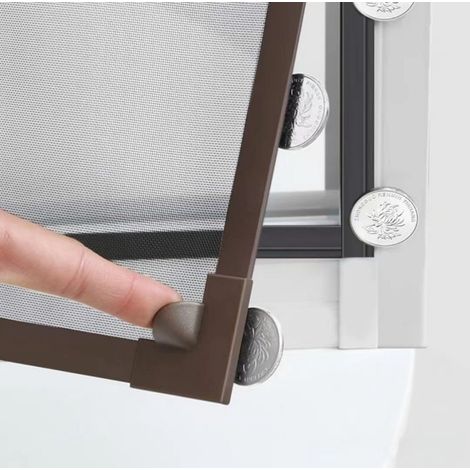 Moustiquaire magnétique pour fenêtre - 120 x 120 cm - anti-moustiques - sans perçage - convient aux fenêtres de toit et aux chambres - magnétique autocollante - installation facile - amovible - anti-m (1/5)