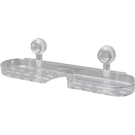 Étagère murale salle de bain Présentoir ventouse évier porte-savon Organisateur Mural Robinet Rangement Soin Toilette Éponge Brosse pour Douche et Cuisine Maison (1/5)