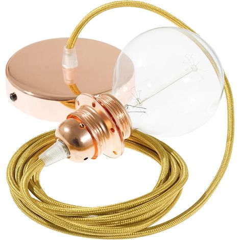 Hängeleuchte Creative Cables rm05 Leistung 70W Seilkabel Gold (1/3)