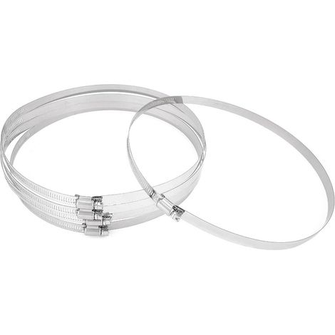 213-235mm Spannbereich 304 Edelstahl American Schneckengetriebe Schlauchschellen 5 pièces