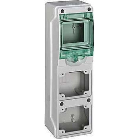 SCHNEIDER 13176 KAEDRA Minibox für Industriesteckdosen 98x310mm mit 4 Modulen