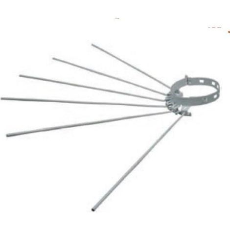 STENDIBIANCHERIA  STENDINO BIANCO TUBI STUFA DIAM 10 A 13 LEGNA PELLETES FER 116 (1/2)