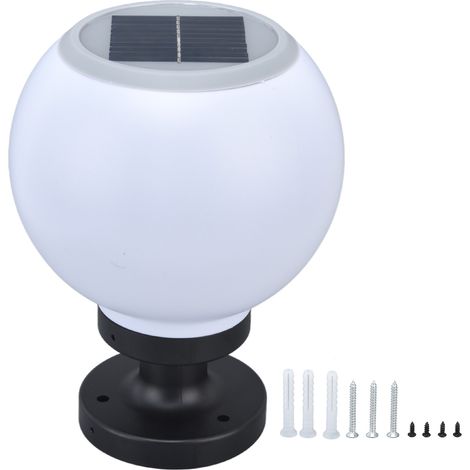 Lanterne d'extérieur Globe Lampe ronde LED d'extérieur pour jardin, terrasse, cour et allée extérieure (1/5)