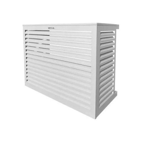 DECOCLIM - Cache unité extérieure en aluminium gris clair taille S - 23AS7035