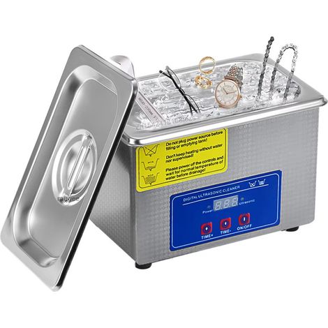 Nettoyeur à ultrasons 800 ml 40 kHz – cuve de nettoyage haute fréquence – minuterie numérique – usage bijoux et accessoires (1/5)