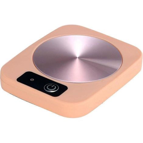 Sous-verre thermostatique électrique pour café, thé au lait, eau, chocolat chaud - Pratique (Couleur : Rose) (1/5)