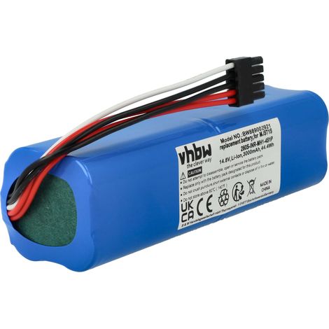 vhbw Batterie remplacement pour Xiaomi 260S-INR-MH1-4S1P, D099-4S2P, 260MX2 pour robot électroménager (3000mAh, 14,8V, Li-ion, sans boîtier) (1/4)