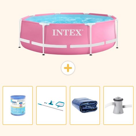 Intex Piscine Tubulaire Ronde - 244x76 cm - 5-pièces  S20 (1/5)