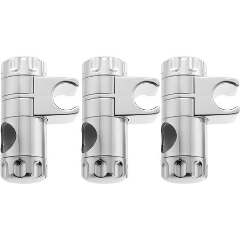 Support de pommeau de douche réglable en 3 pièces, installation facile, rotation à 360 degrés, en ABS robuste. (1/5)