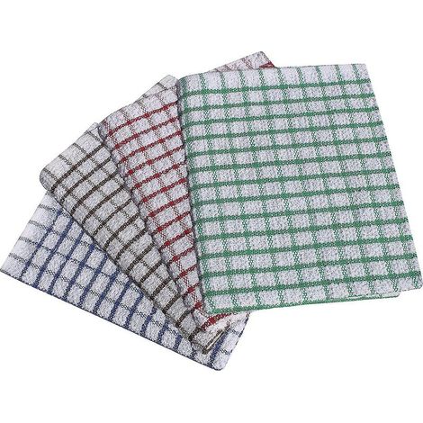 CREA 10er-Pack Frottee-Geschirrtücher (28 x 40 cm) – Superweiche, ringgesponnene und gekämmte Baumwolle, dicht gewebt und dick verarbeitet, extrem saugfähig und weich. (1/5)