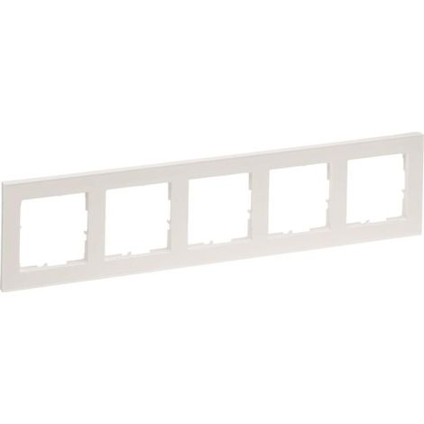 Plaque de finition Legrand seano+ 5 postes ultra blanc