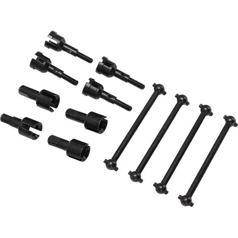Adaptateur de différentiel Dogbone pour voitures RC WLtoys A949, A959, A969, A979, K929 et autres voitures RC 1/18 (noir) (1/5)