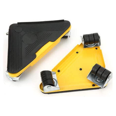 Meuble a Roulette, Kit de Deplace Meuble Lourd Sans Effort, Patins Rotatifs à 360 Degrés, Lot de 4 Patins de Déplacement pour Meubles Lourds, Charge Maximale: 500 kg (1/5)