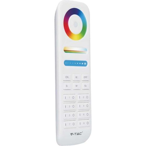 V-TAC Bande Lumineuse LED - Accessoires - Télécommande 8 zones - Blanc (1/5)