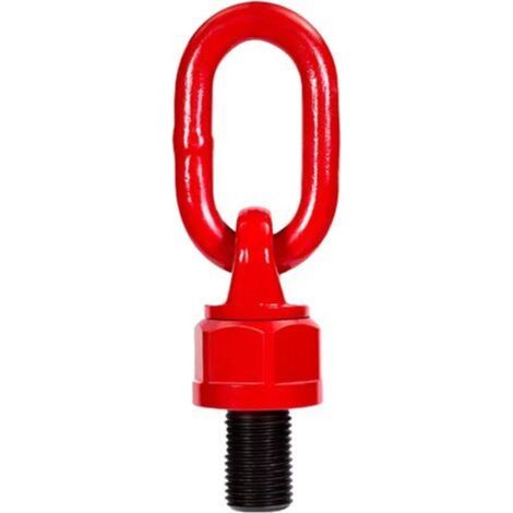 Pr Universal Lifting Eye - M12 × 18mm 1T Lifting Eye Ring Tool Alloy Steel Ring Bolt 360 Degree Rotation Lifting Eye Screw Die Connecting Bolt Screw (Red) (1/5)