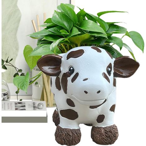 Cow Töpfe für Pflanzen Mini Kuh Pflanztopf wetterbeständiges