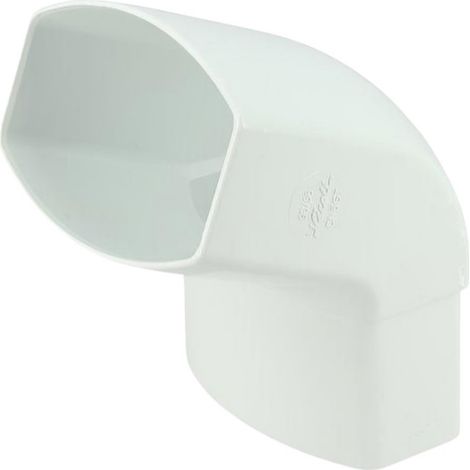 Codo macho-hembra 67° tubo de bajada ovation "TD95" 90x56, Blanco