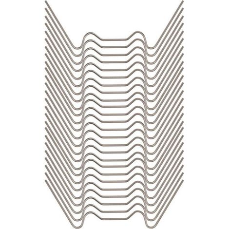 Lot de 100 pinces de fixation pour verre de serre, pinces en acier inoxydable en forme de W, pinces pour mini-serre de jardin. (1/5)