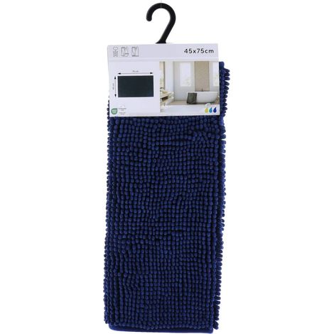 Mikrofaserteppich kugeln uni 45x75cm - marineblau - Tendance