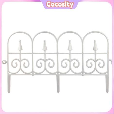 Cocosity clôture en plastique Clôture de jardin en plastique PP, 6 pièces, décoration épissée pour centre jardin outils (1/5)