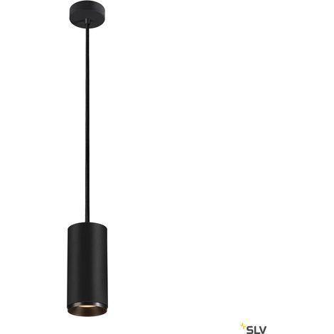 Suspension LED NUMINOS® L intérieur noir/noir LED 28W 36° UGR 19 - SLV - 1004627 (1/4)