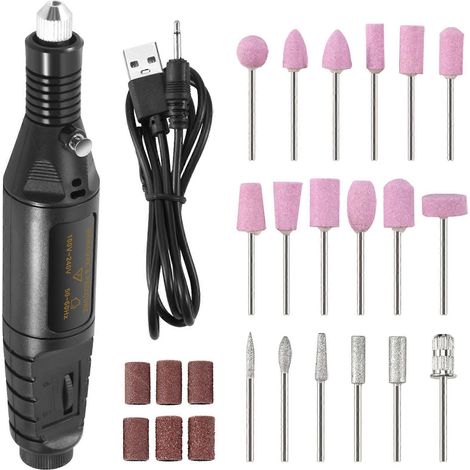 Kunststoffschleifset, elektrischer Stift, Mini-Bohrmaschine, Nagelschleifwerkzeug (1/5)