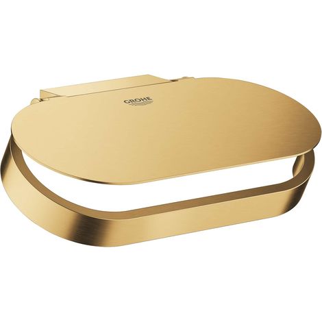 Portarotolo Grohe SELECTION con coperchio oro lucido spazzolato (1/3)