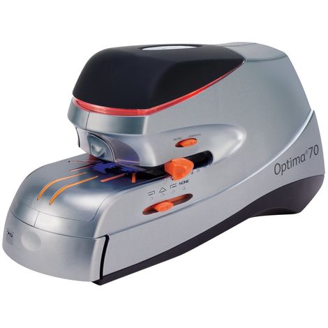 Cucitrice elettrica Optima 70 piatta nera / argento rexel (1/5)
