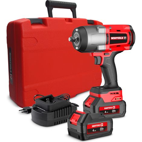 Boulonneuse à chocs brushless sur batterie 20V - 1880Nm - 2 batteries 4Ah + chargeur rapide.