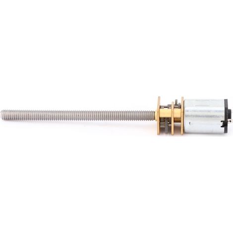 N20 Getriebemotor mit Gewindespindel zur Drehzahlreduzierung, M4x55mm 12V Kugelgewindetrieb-Montage optional (150 U/min) (1/5)