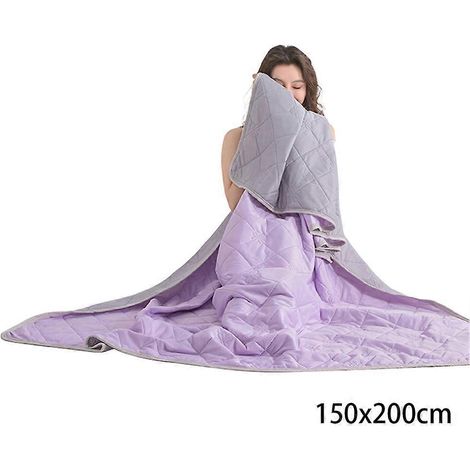 Couverture rafraîchissante en soie glacée de qualité supérieure, douce et confortable, idéale pour le salon. (1/5)