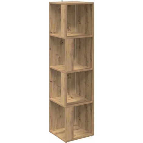 Maison Exclusive - Scaffale Angolare Rovere Artigianale 33x33x132 cm in Truciolato