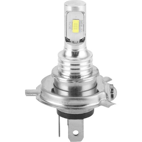 LED-Lampe für Motorrad- und Autoscheinwerfer sowie Nebelscheinwerfer, H4-Sockel, 80 W DC 12 V/24 V (3000 K Weiß) - AquaForge