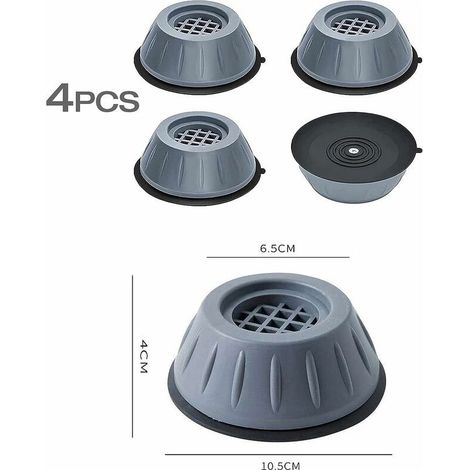 Carburateur Patins anti-vibrations caoutchouc antidérapant, 4 Pièces Tampons à Pied Machine à Laver Anti Vibration Tampon, pieds de machine à laver,universel pour lave-linge et sèche-linge. (1/4)